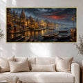 Classic Varanasi Riverside Painting for Hall Décor