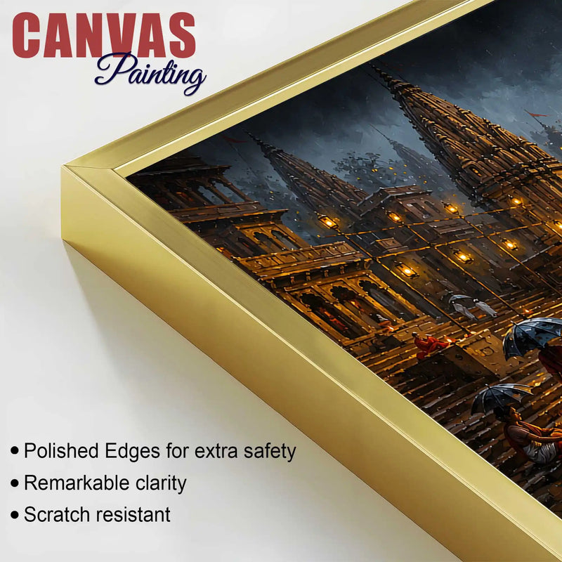 Classic Varanasi Riverside Painting for Hall Décor