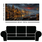 Classic Varanasi Riverside Painting for Hall Décor