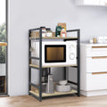 Classic Wooden Wall Shelf with Black Metallic Frame