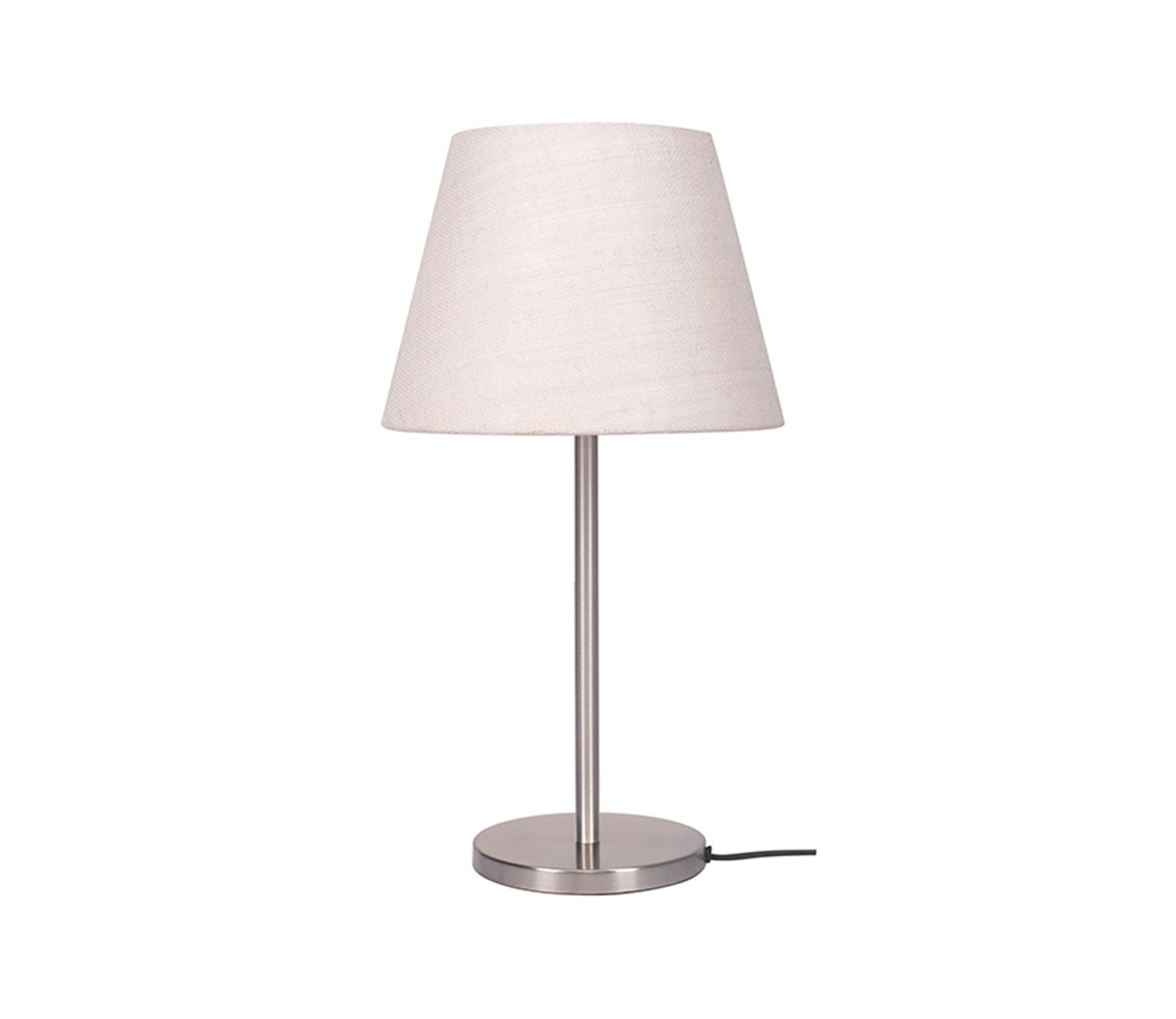 Classy White Color Metal Finish Table Lamp