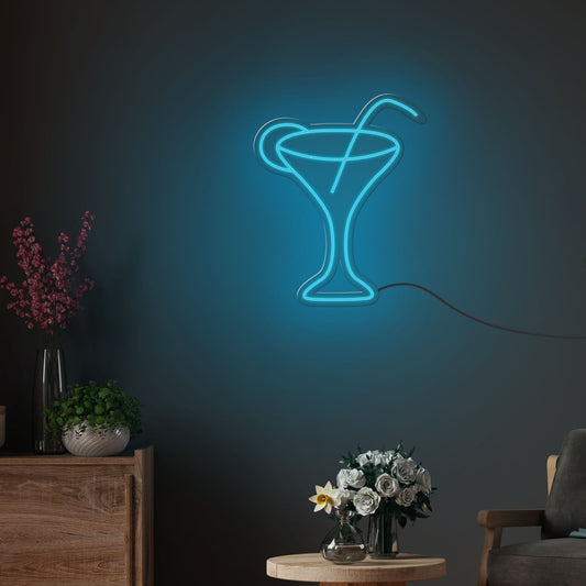 Cocktail Drink Neon Sign LED Light