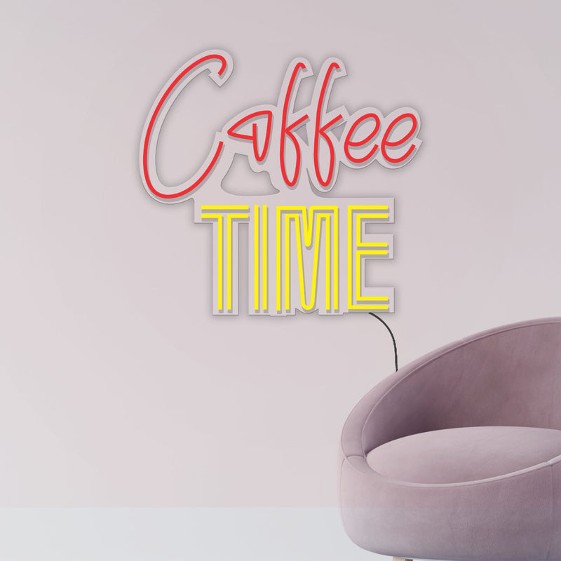 Coffee Time Text Neon Sign LED Light