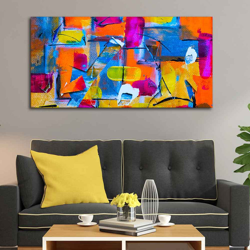 Colorful Abstract Art Premium Canvas Wall Painting