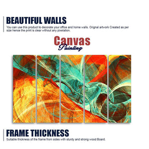 Colorful Abstract Art wall Painting of Five Pieces