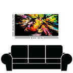 Colorful Abstract Human Head Wall Painting