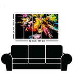 Colorful Abstract Human Head Wall Painting of Five Pieces