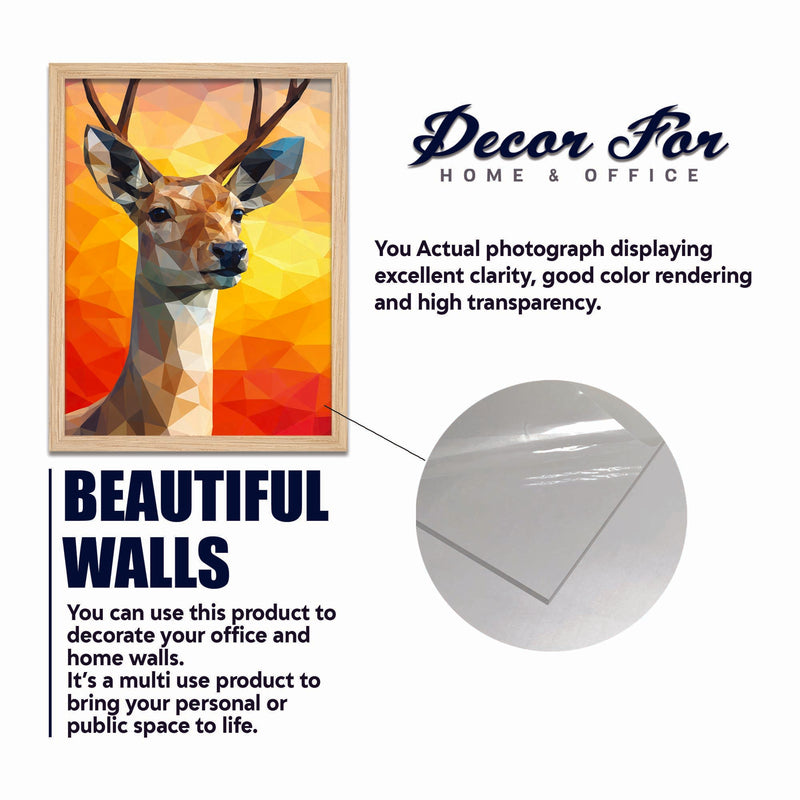 Colorful Abstract Nature Wall Frame Set of Four