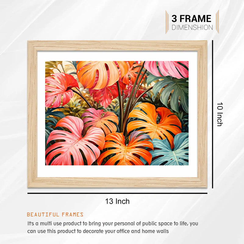 Colorful Bird Wall Art Frame Set of 6