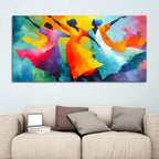 Colorful Dancing Art Canvas Wall Painting for Modern Home