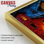 Colorful European Village Evening Scene 3D Canvas Wall Painting