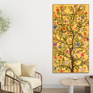 colorful-floral-tree-canvas-wall-painting-nature-inspired-home-decor