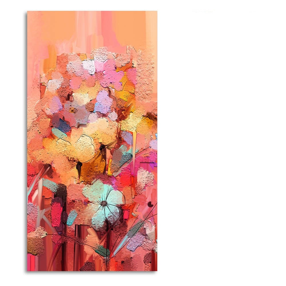 Colorful Flowers Abstract art Canvas Wall Painting