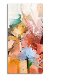 Colorful Flowers Abstract art Premium Canvas Wall Painting