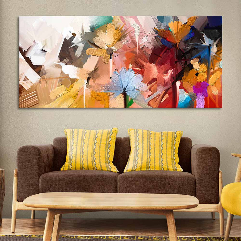 flower canvas art for wall