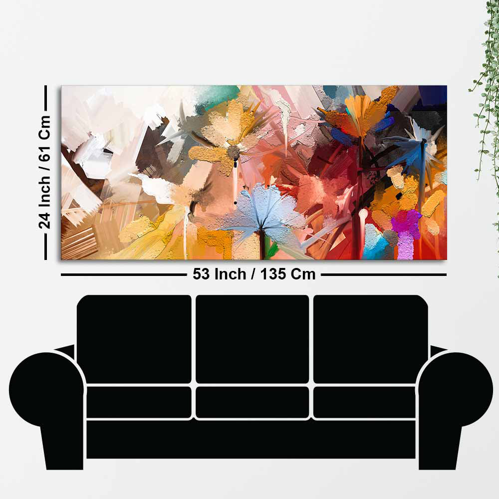 big flower wall painting