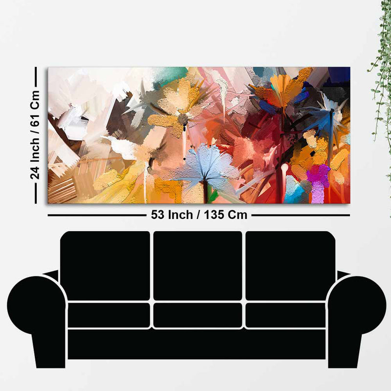 big flower wall painting