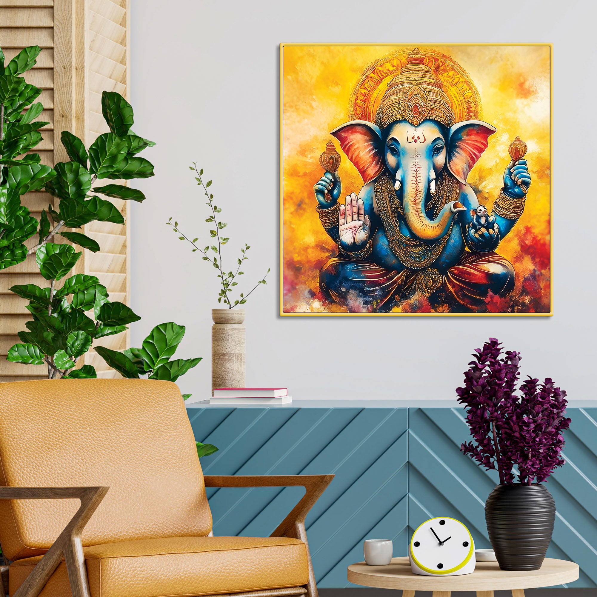 colorful-ganesh-ji-canvas-painting