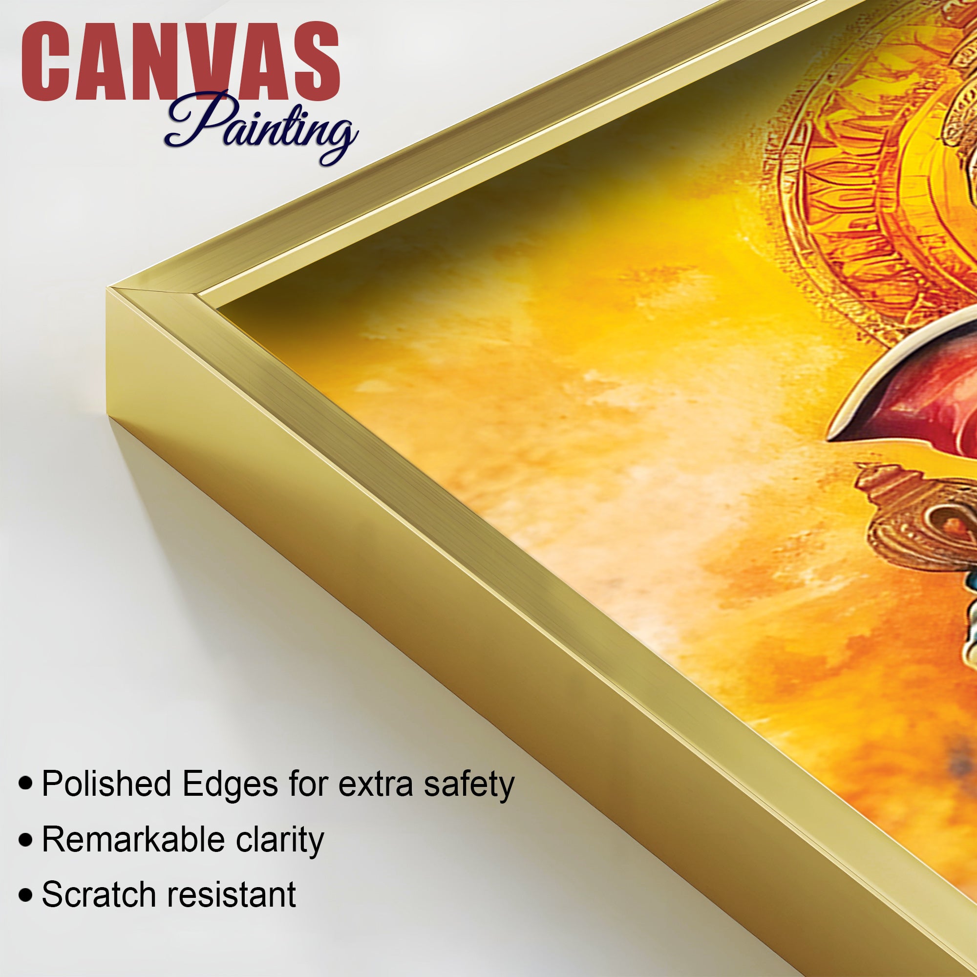 Colorful Ganesh Ji Canvas Painting