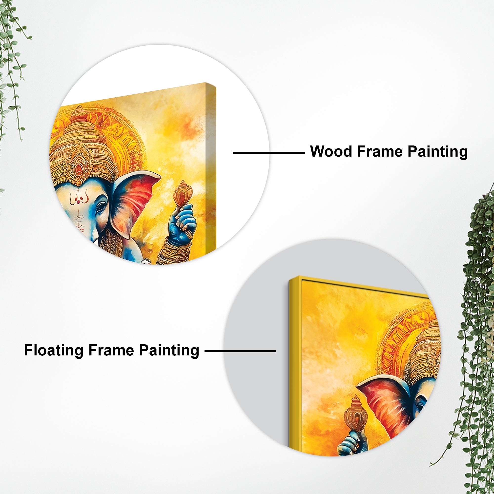 Colorful Ganesh Ji Canvas Painting