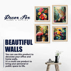 Colorful Jungle Wall Art Frame Set of 4
