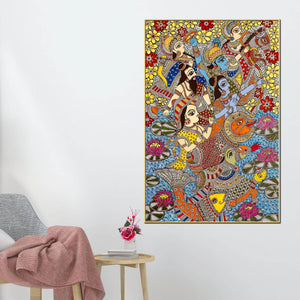 colorful-madhubani-spiritual-canvas-wall-painting-for-home-decor