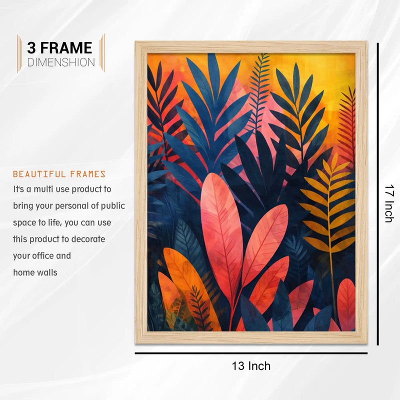 Colorful Modern Art Wall Art Frame Set of 6