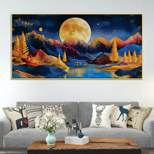 colorful-mountain-moonlight-abstract-canvas-painting