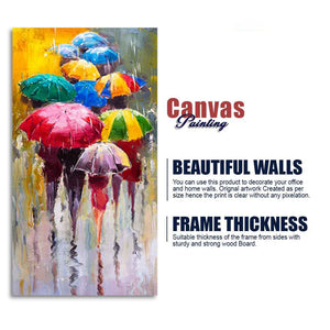 Colorful Rainy Season Beautiful Design Canvas Printed Wall Painting