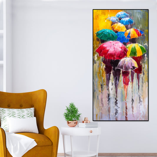 Colorful Rainy Season Beautiful Design Canvas Printed Wall Painting