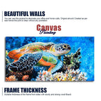 Colorful Turtle Canvas Wall Painting