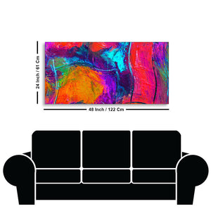 Colorful Vibrant Abstract Art Canvas Wall Painting