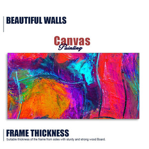 Colorful Vibrant Abstract Art Canvas Wall Painting