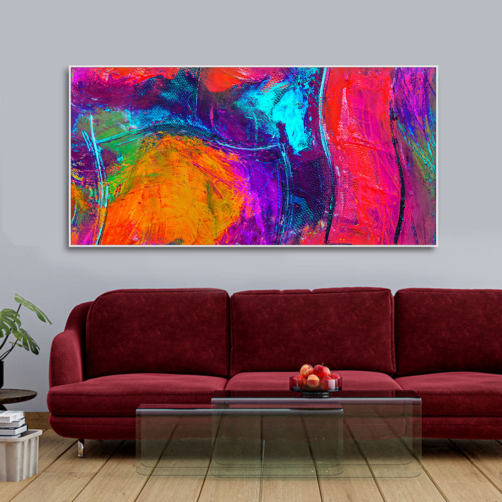 Colorful Vibrant Abstract Art Canvas Wall Painting