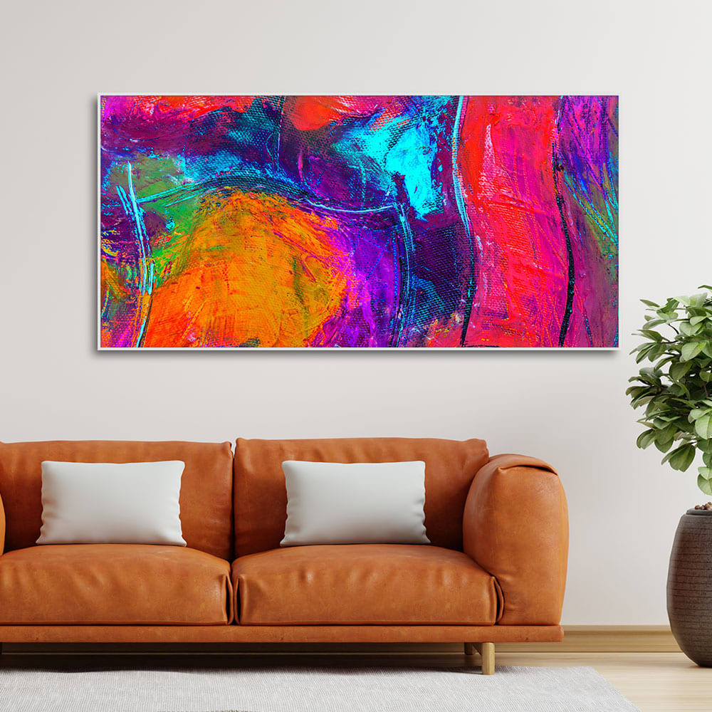 Colorful Vibrant Abstract Art Canvas Wall Painting