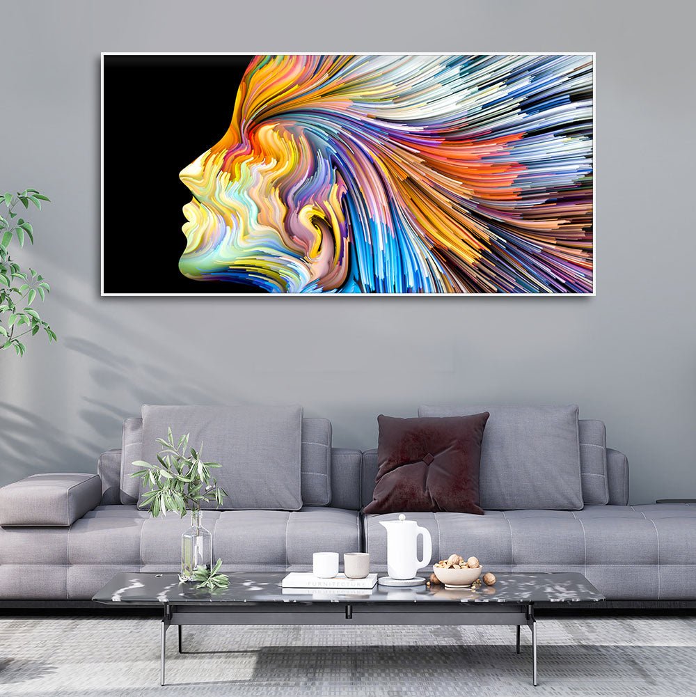 Colors of Imagination and Graphic Design Abstract Wall Painting