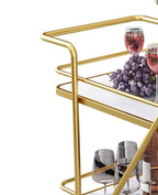 Contemporary Bar Trolley with Decorative Trolley