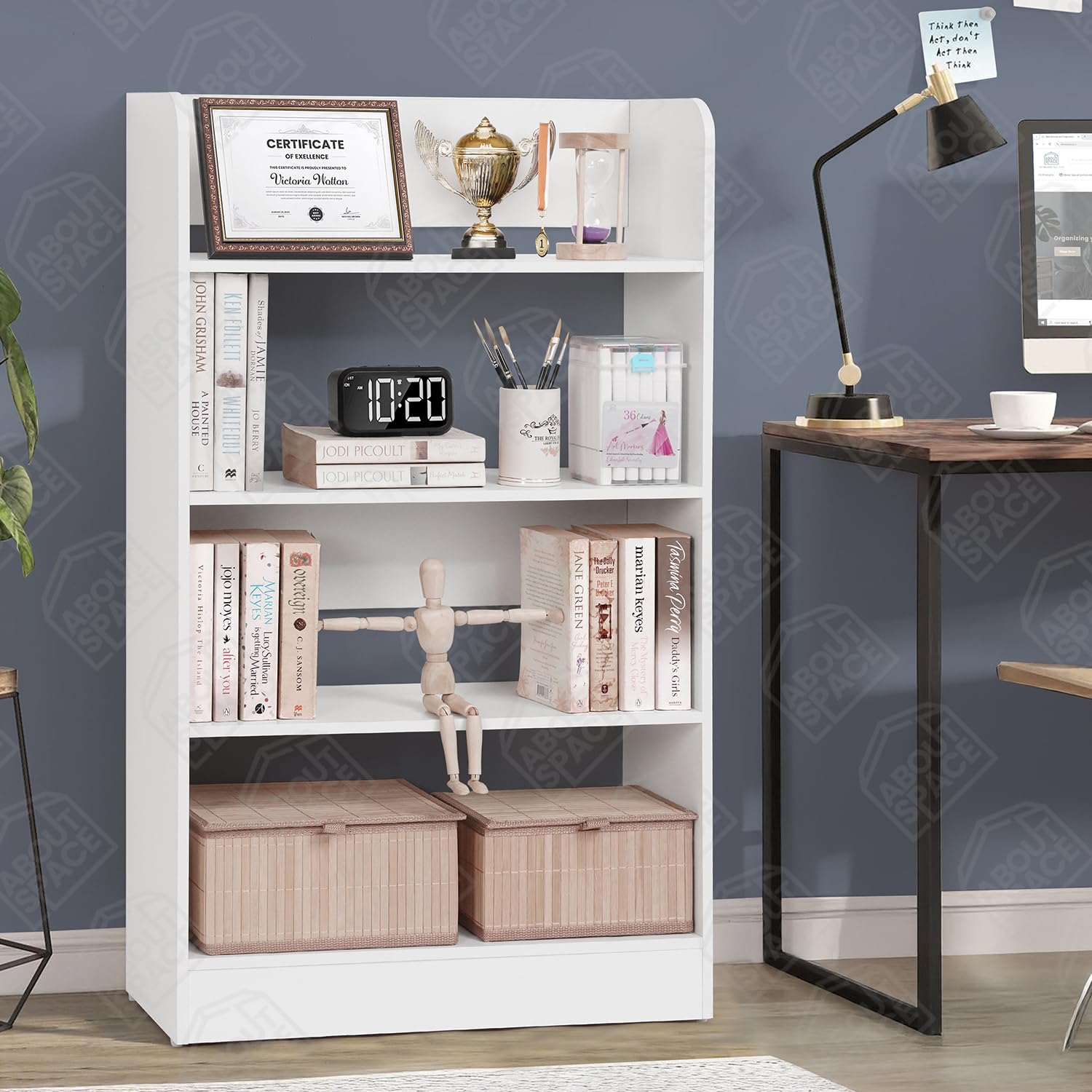 Contemporary Bookshelf for Home Study Setup