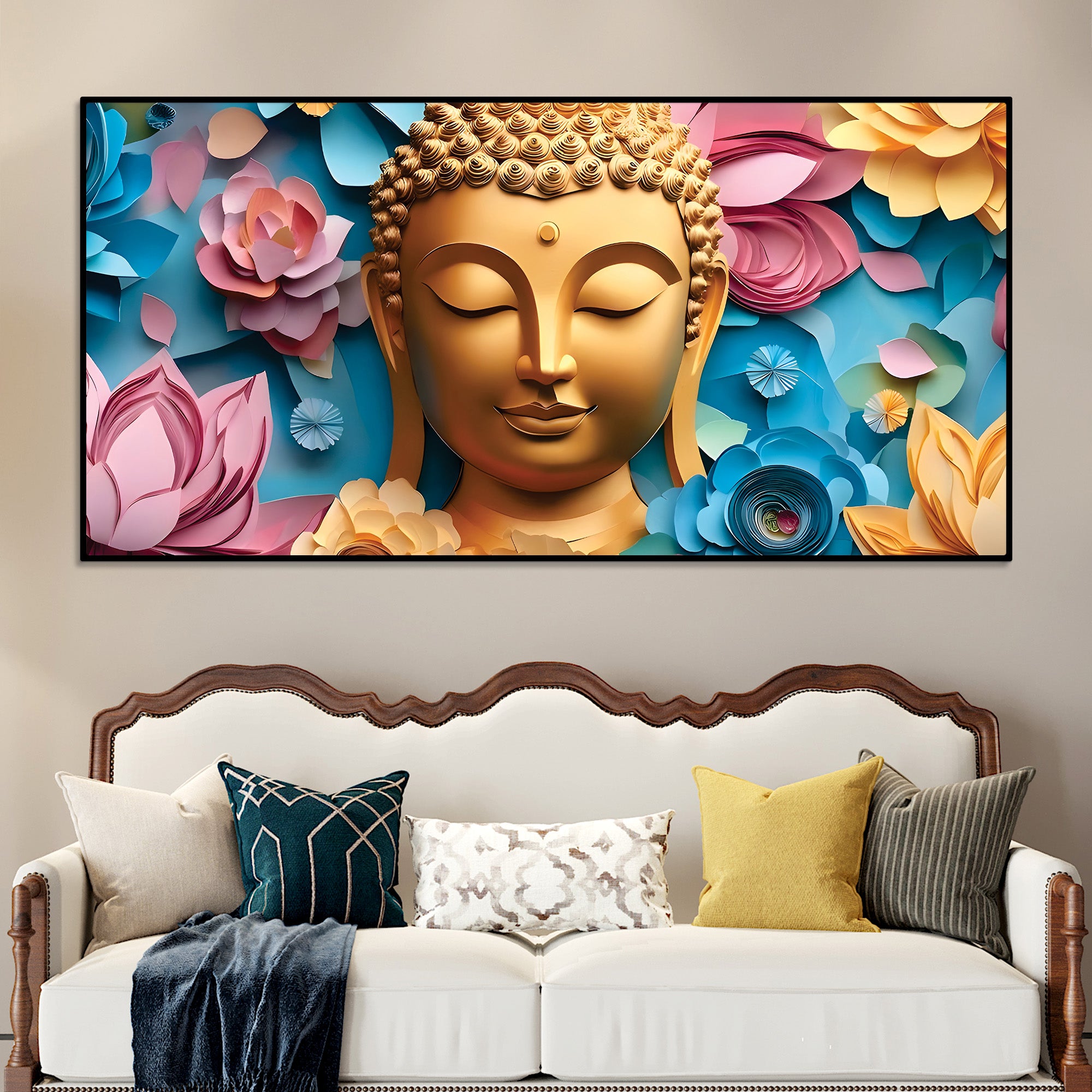 contemporary-buddha-painting-for-wall-styling