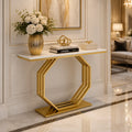 Contemporary Console Table with Bold Geometric Design