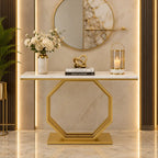 Contemporary Console Table with Bold Geometric Design