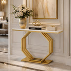 Contemporary Console Table with Bold Geometric Design