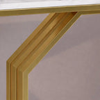 Contemporary Console Table with Bold Geometric Design
