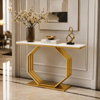 Contemporary Console Table with Bold Geometric Design