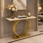 Contemporary Console Table with Bold Geometric Design