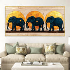 contemporary-elephant-family-canvas-wall-painting