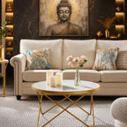 Contemporary Golden Metal Frame Coffee Table - Set of 3