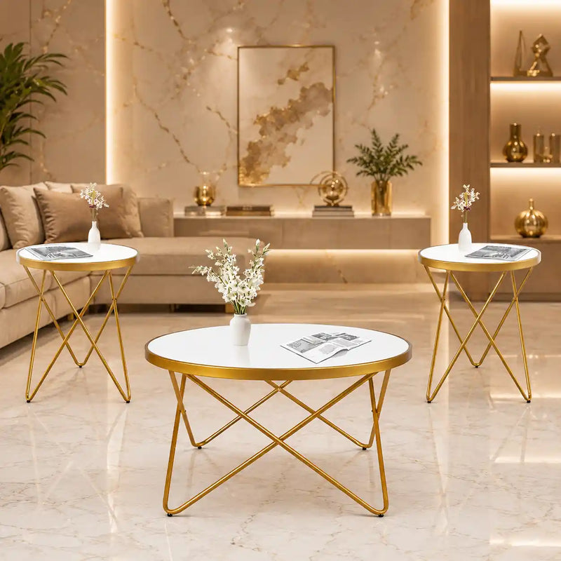 contemporary-golden-metal-frame-coffee-table-set-of-3