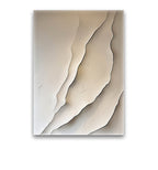 Contemporary Layered Wall Art in Cream and Beige Tones