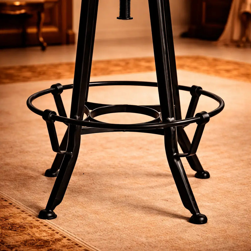 contemporary-rich-grey-velvet-bar-stools-with-matte-black-base